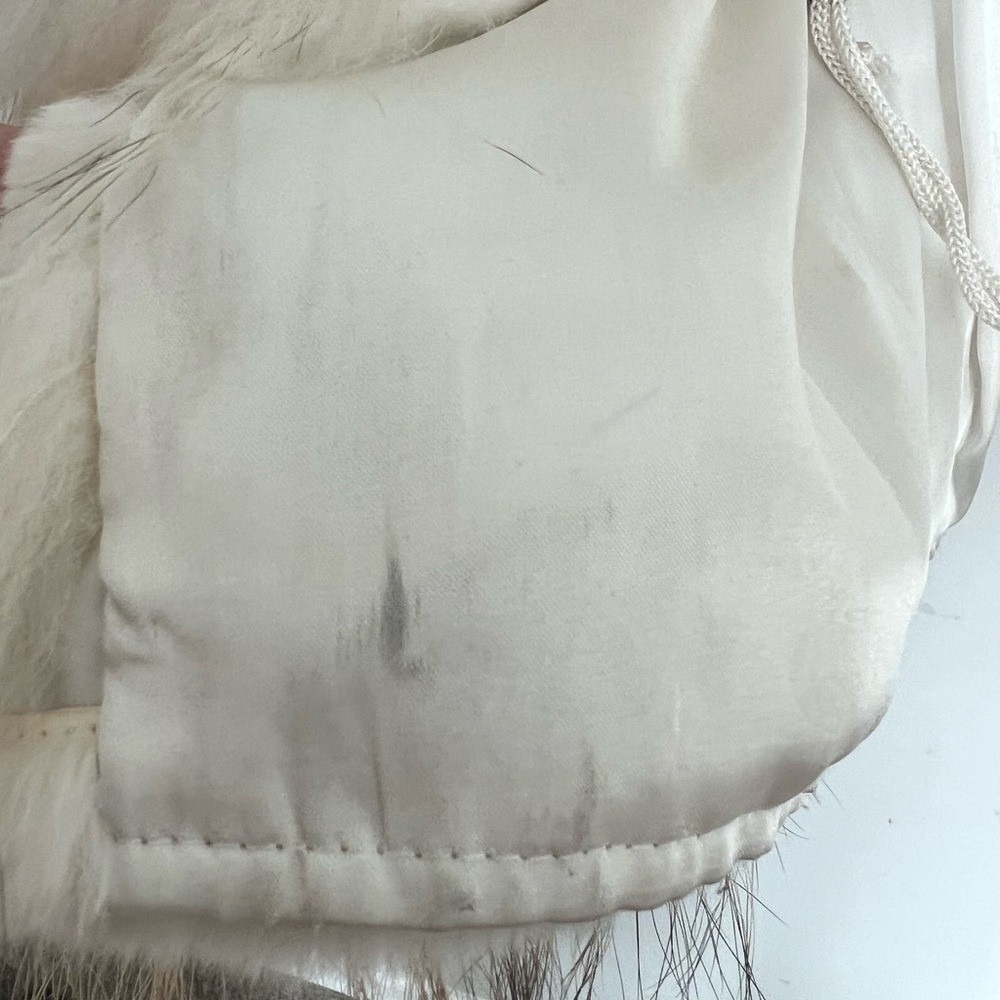 Alaska Fur Gallery 100% Fur Vest rabbit and fox Size S/M - Picture 9 of 9